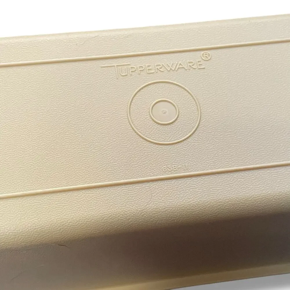Tupperware Harvest Gold Butter Cheese Container Replacement Lid Part 638 Vintage